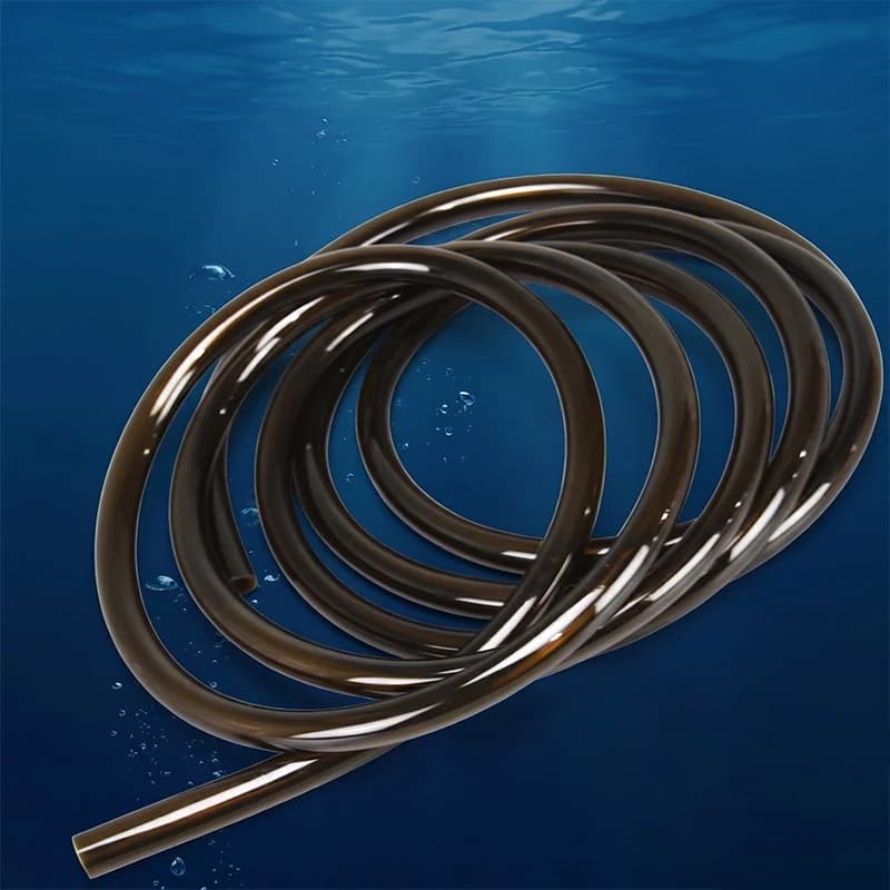 Tubo Flessibile in PVC Trasparente Marrone per Acquario, Varie Dimensioni 8-19mm, per Filtro Pompa Acquario e Irrigazione Giardino
