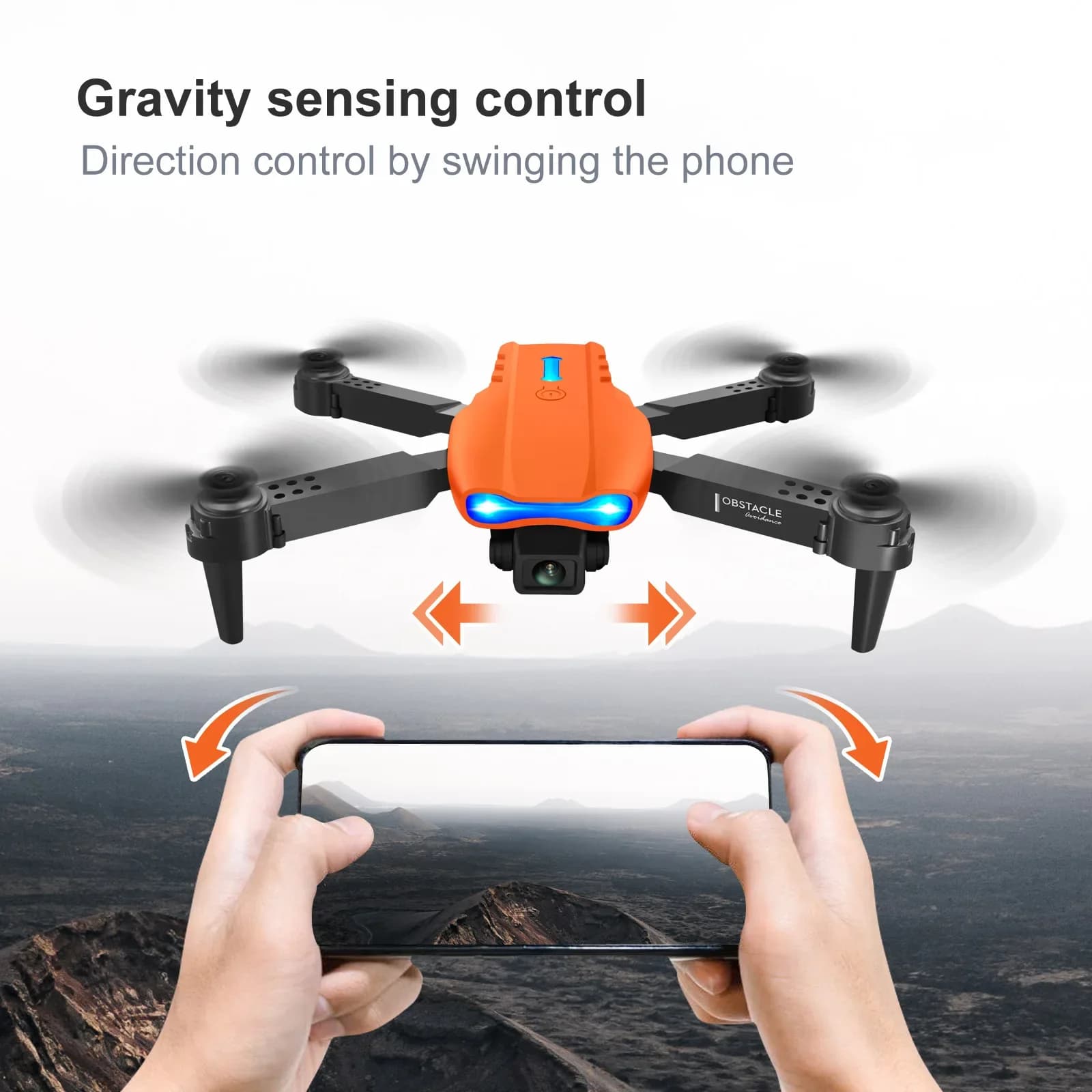 Drone E99 Pro con fotocamera professionale 4K per fotografia aerea, doppia fotocamera HD, sistema di evitamento ostacoli su tre lati, quadricottero.