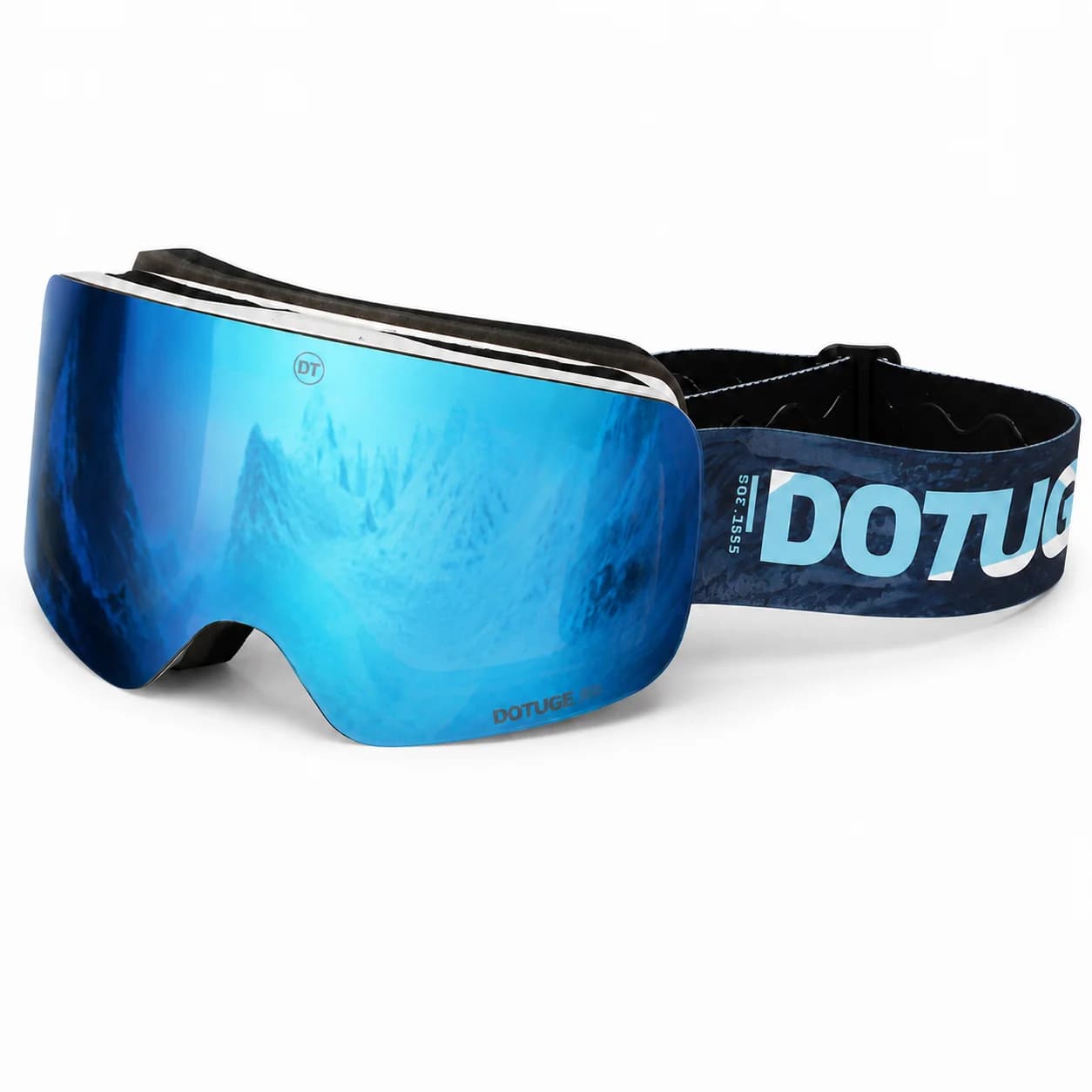 Magnetic Flip-Up Ski Goggles Double Layer Anti-Fog Windproof PC Lens OTG Snowboard Eyewear for Men Women Skiing Mountaineering