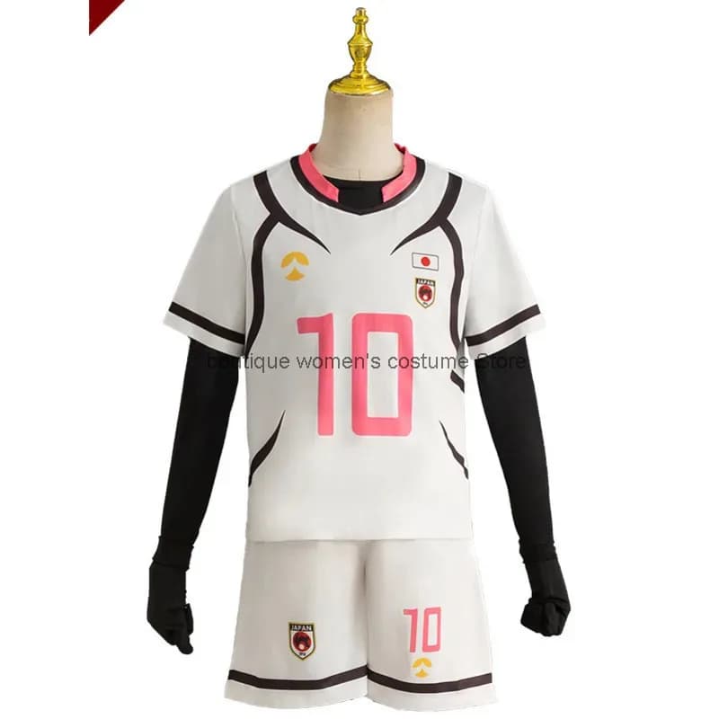 Cos Costume cosplay di Halloween Costume cosplay di prigione blu Seishin Arata Vestito cosplay U20 Vestito da calcio Seishin da competizione