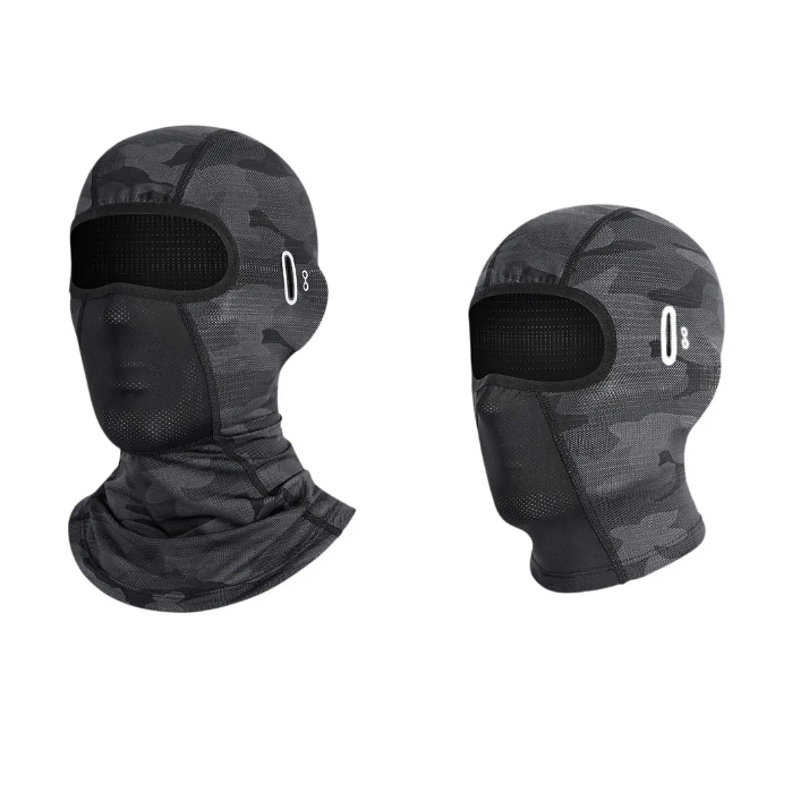 Full Face Balaclava Mask Summer Breathable Helmet Liner Sun Protection Head Cover for Men Mountain Bike Fishing Camping