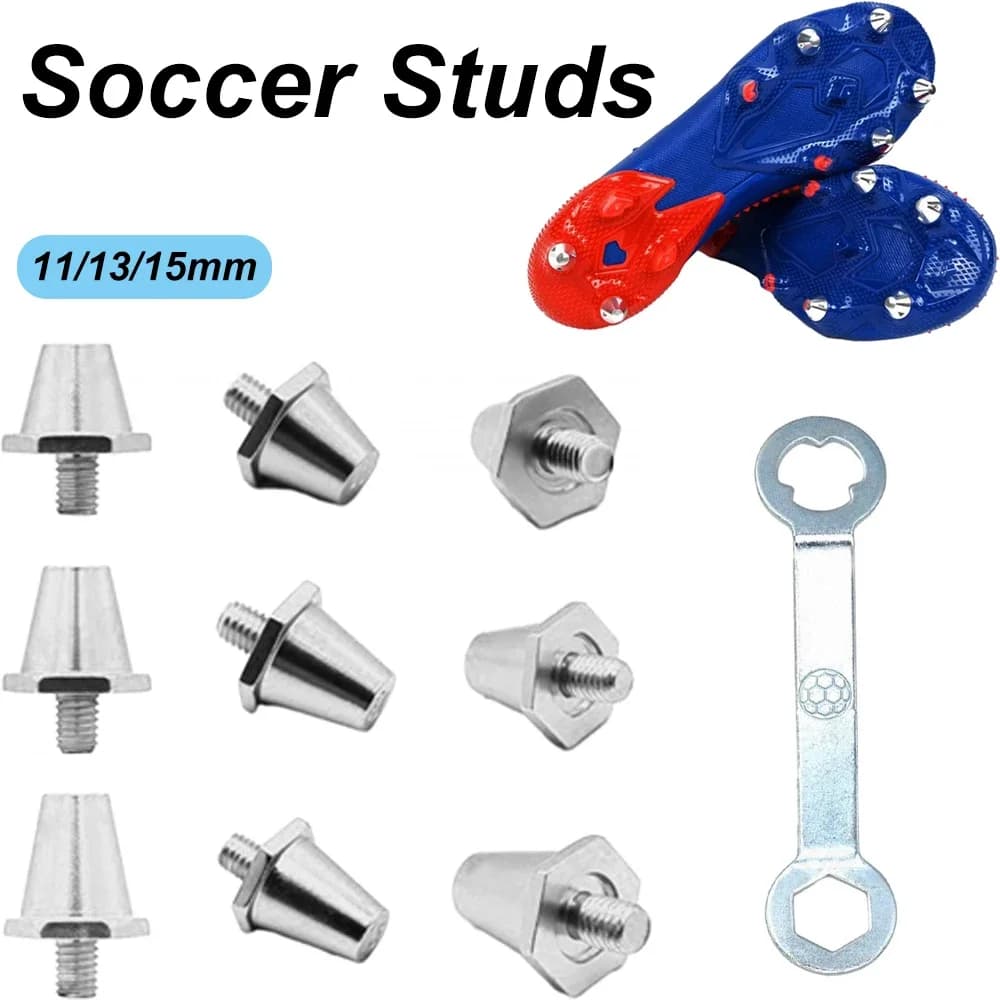 Scarpe da calcio Borchie Tacchetti Borchie da calcio stabili Borchie da rugby Ground solido Punte per scarpe da calcio filettate M5 in metallo per scarpe da ginnastica atletiche