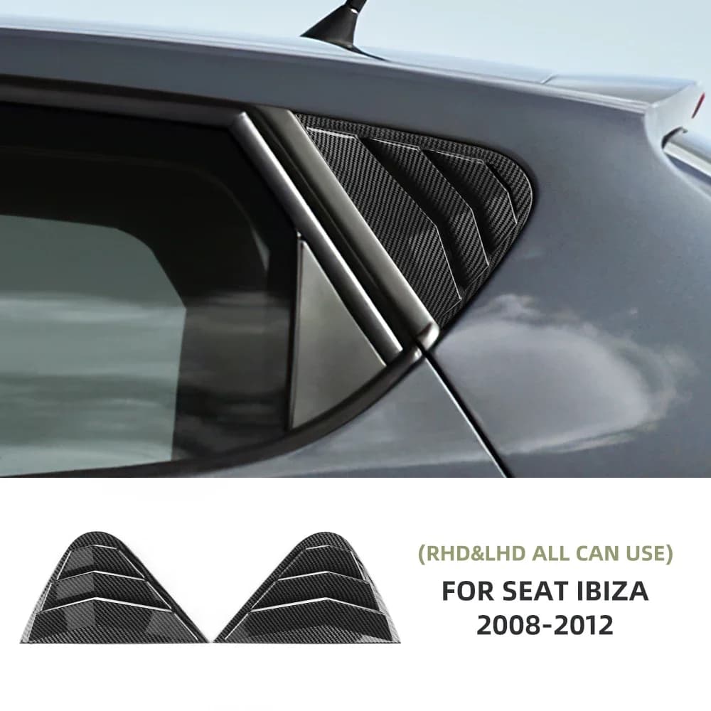 For Seat Ibiza 6j 2008-2012, Rear Window Decorative Cover, ABS Lateral Air Press Sticker