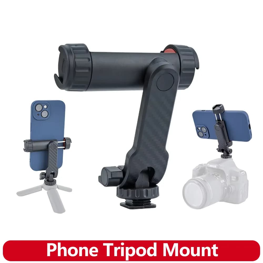 Phone Tripod Support for iPhone camera 2 Clips for mobile phone with cold toboggan for iPhone Android Sony Canon DJI Ronin Zhiyun Gimbals