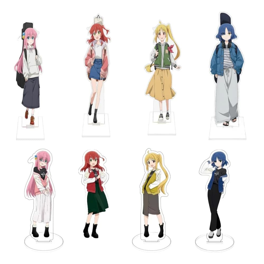 Simpatici fan dell'anime Regali Fascino Bocchi the Rock HD Figure Cosplay Acrilico Modello di supporto Piastra Decorazione da scrivania In piedi Segno di scena Serie