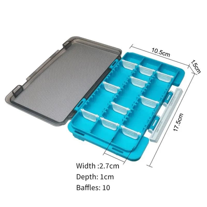 POPULAR-5 PCS Fishing Lure Box Jigs Lure Case Artificial Hard Bait Fishing Tackle Box Container Organizer Storage