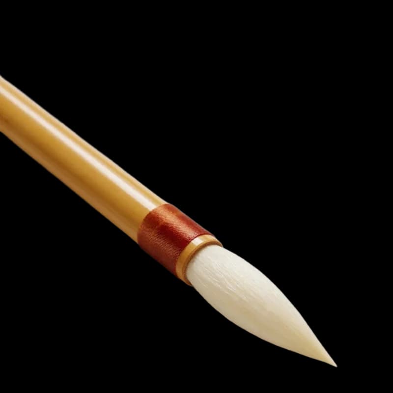 Seal Script Goat Hair Calligraphy Brush Set Soft Woolen Hair Running Regular Script Brush Traditional Chinese Painting Art Brush