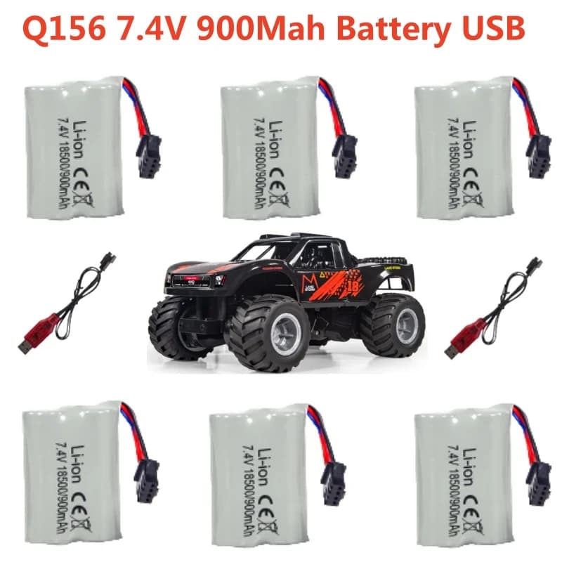 Q156 1:16 amphibious 4WD remote control electric RC auto truck spare parts accessories 7.4V 900Mah USB charger