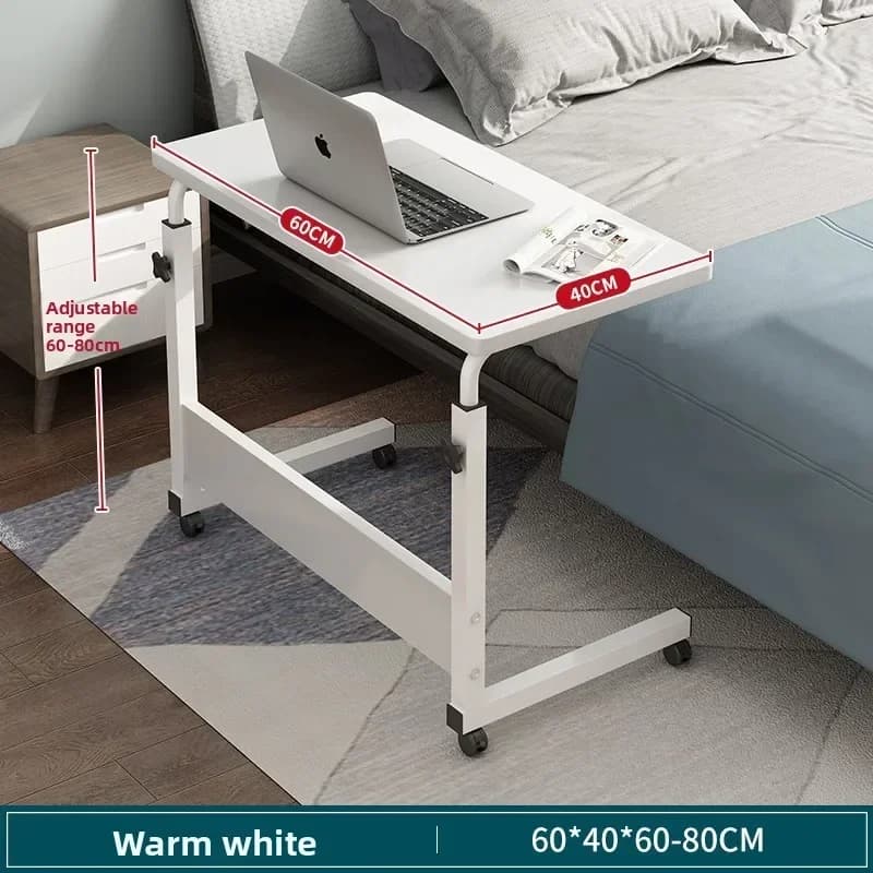 Folding table mobile small table bedside foldable lift coffee table standing with gurney bedside laptop desk Durable