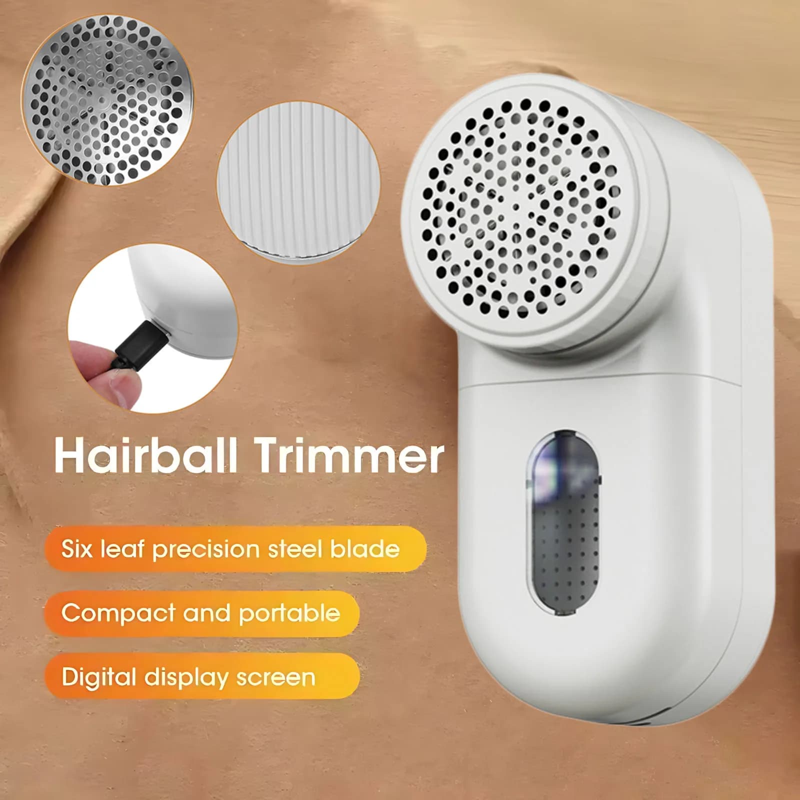 Nuovo Levapelucchi Portatile Ricaricabile per Famiglia, Rasoio per Tessuti e Vestiti, Macchina Rimuovi Pelucchi per Maglioni