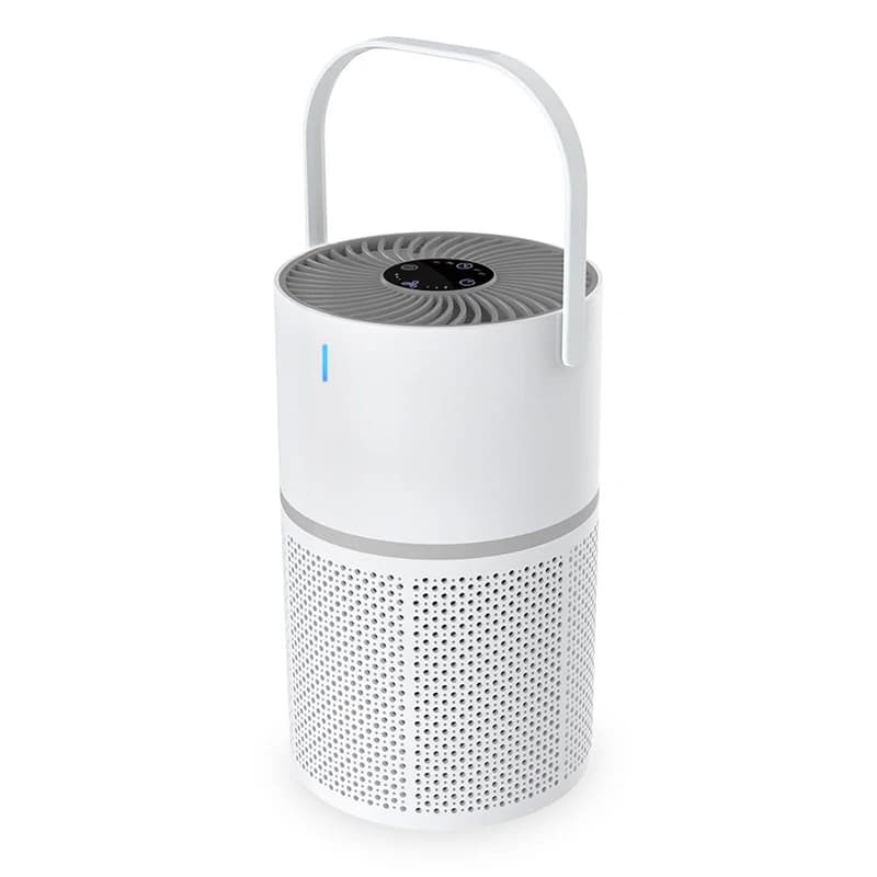 Purificatore d'aria HEPA portatile e diffusore di aromi da terra — Funzionamento silenzioso, ideale per camere da letto o piccoli spazi abitativi