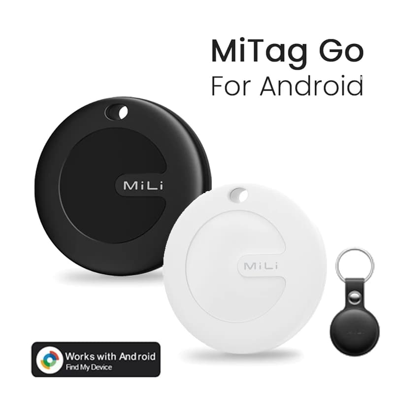 Mitag Tracker Tag Android Item Finder Works with Google Find Hub App Worldwide Tracking Luggage Tracker for Keys Bags Wallets