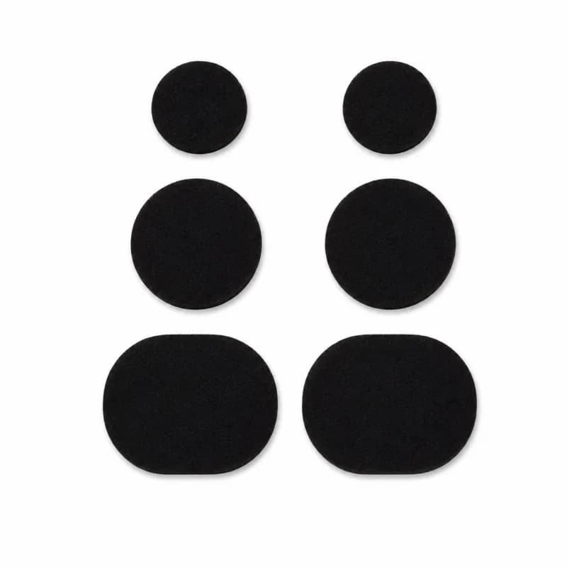 6Pcs Self-Adhesive Black Shoe Repair Patches, Anti-Wear Sneaker Heel Protector Patches, Durable Fabric Shoe Hole Repair Stickers
