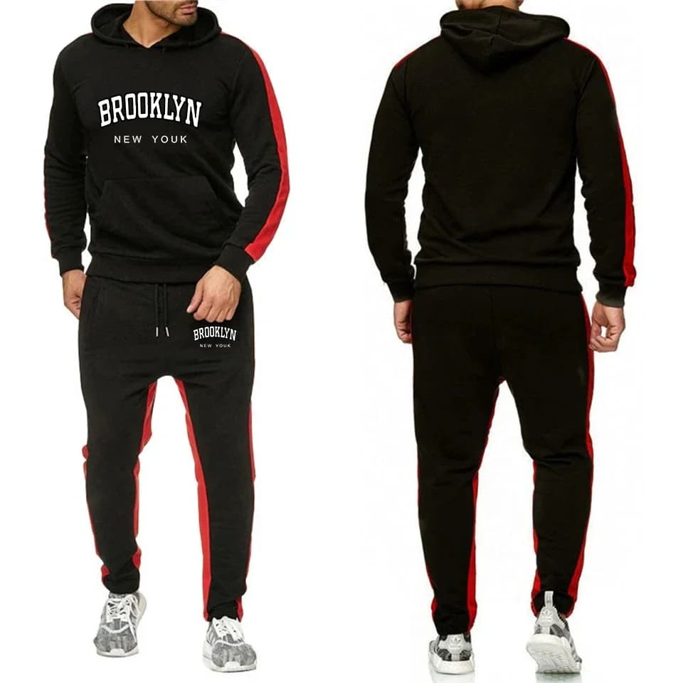 2025 Vendita calda Tuta da uomo Due pezzi All'aperto Uomo Set Pantaloni sportivi singoli Felpa con cappuccio Moda quotidiana Comodo Jogging casual