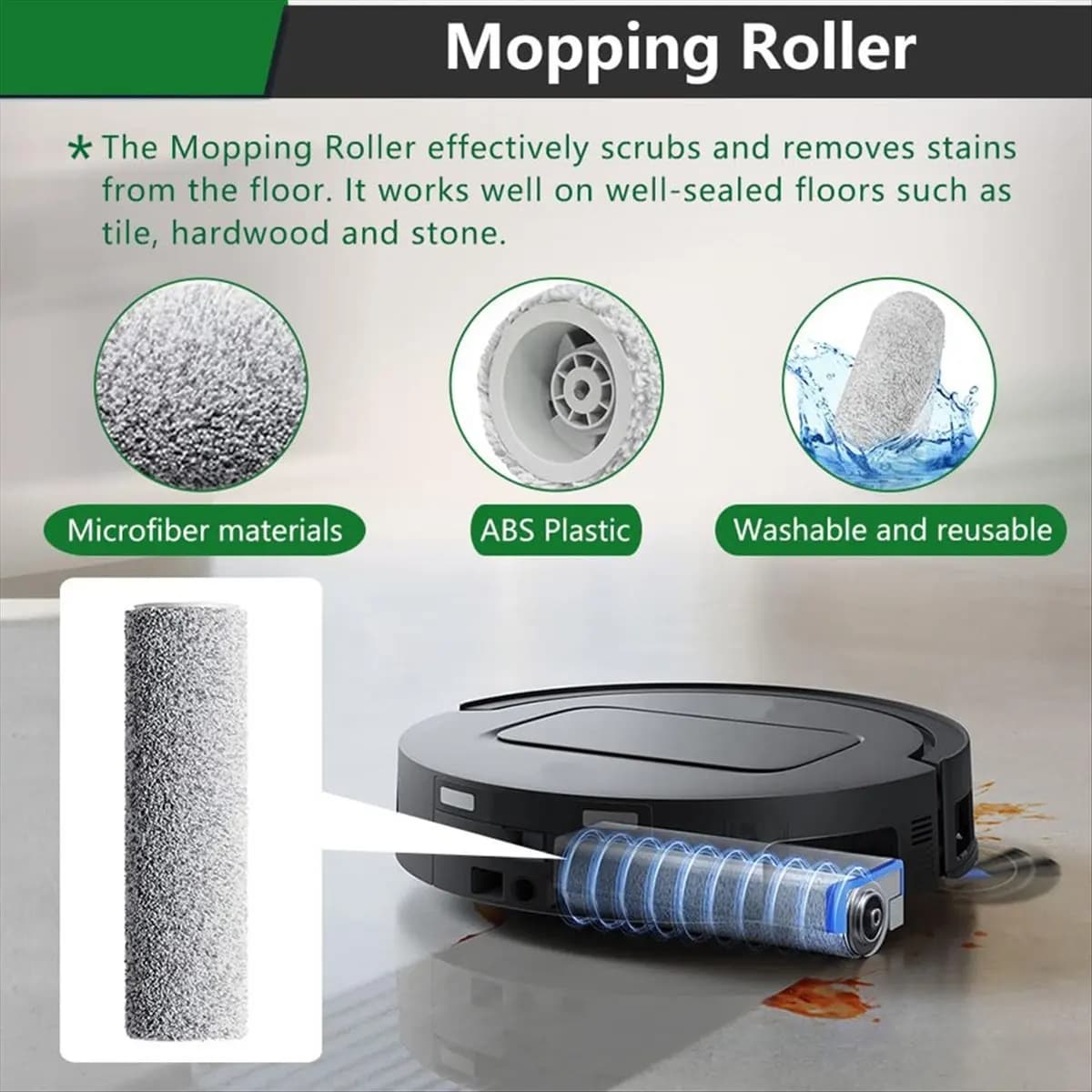 ■★▷A1003F~For T80 PRO OMNI / T80 OMNI Robot Vacuum Replacement Main Roller Mop Cloth Side Brush Dust Bag HEPA Filter