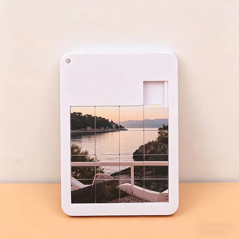 Accessori per la Casa Personalizzati, Ciondolo con Foto, Puzzle Animato in Acrilico, Cornice Fotografica Decorativa, Regalo
