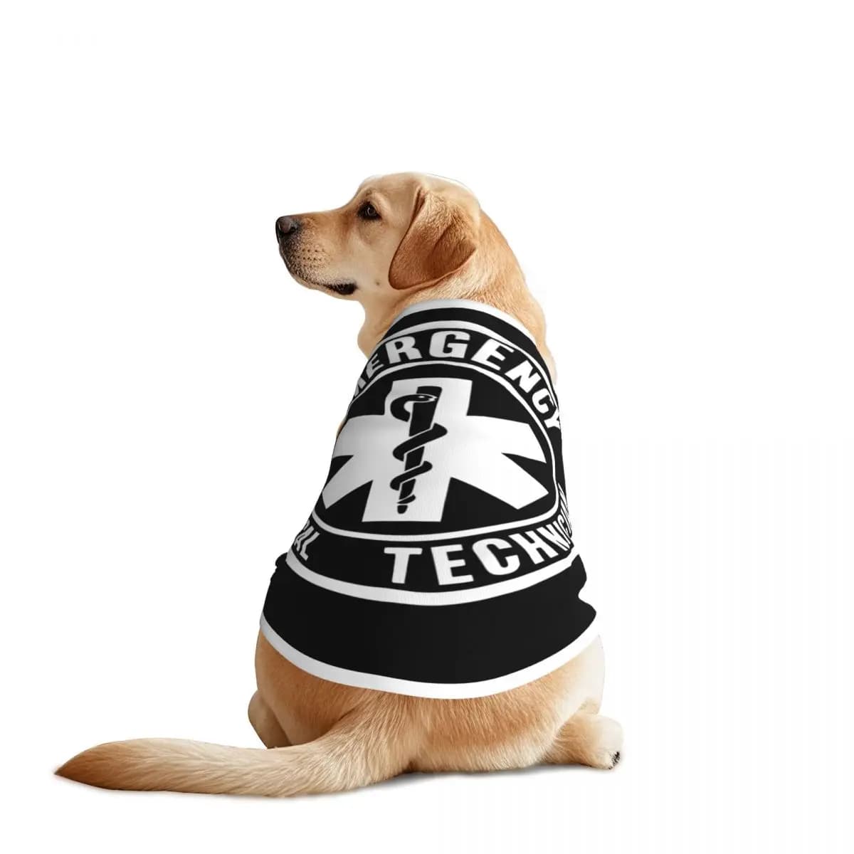Emt Star Of Life Tecnico medico di emergenza Logo Gilet per animali domestici Morbide cani Gatti Giacca Maglia Vestiti per animali domestici Accessori per cani