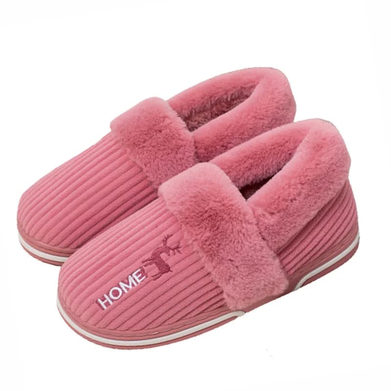Women's and Men's Slippers, Winter slippers for home, Anti-slip for interior and exterior, with thick sole, in Plush, Platform, Cotton for home