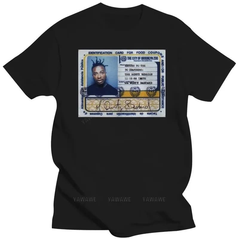T-shirt Casual da Uomo alla Moda, Maglietta Estiva con Logo Dirty Bastard ODB Rap Hip-hop, T-shirt Bianca e Nera, Taglie S-4XL