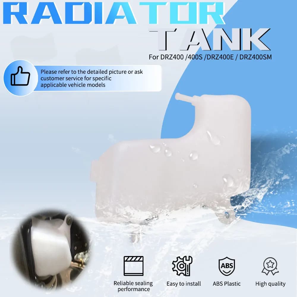 Motorcycle After Market Water Coolant Over Flow Bottle ABS Reservoir Tank Radiator For Suzuki DRZ400 DRZ400E DRZ400S DRZ 400SM
