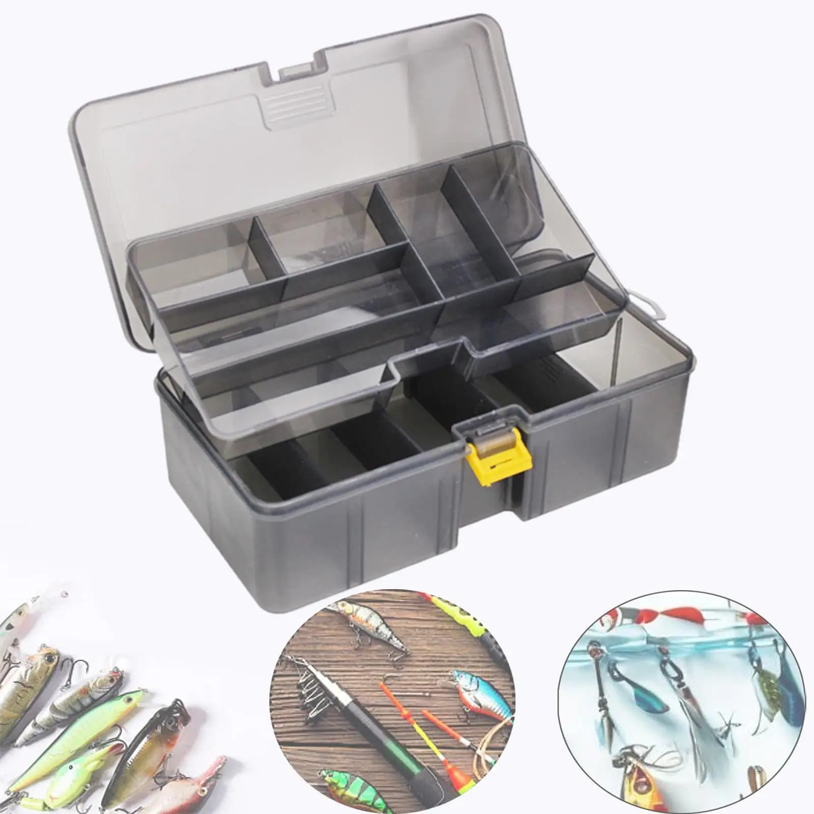 Robust multifunction detachable mobile tray equipment box for fishing gear