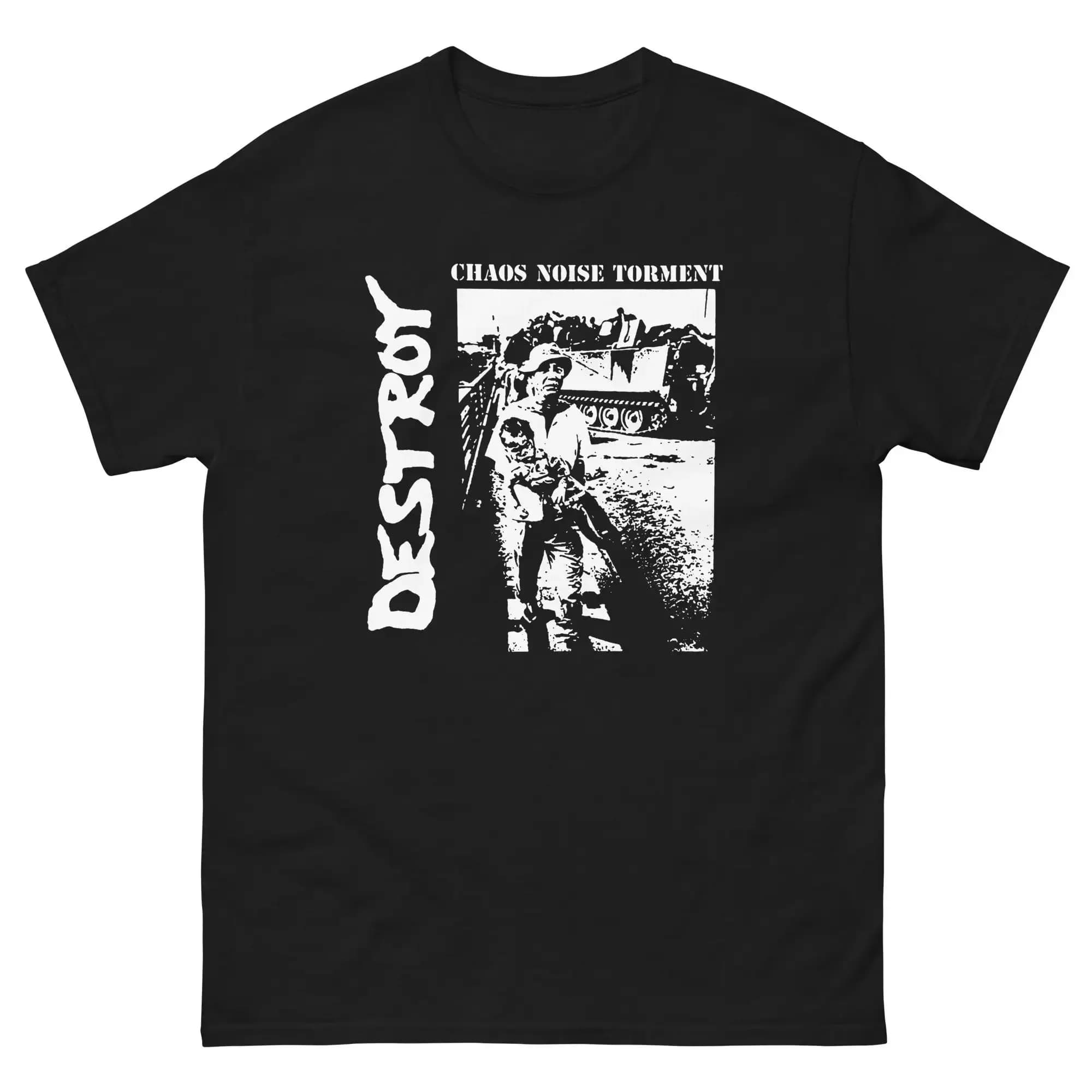 T-shirt da golf in cotone, abbigliamento estetico, maglietta DESTROY