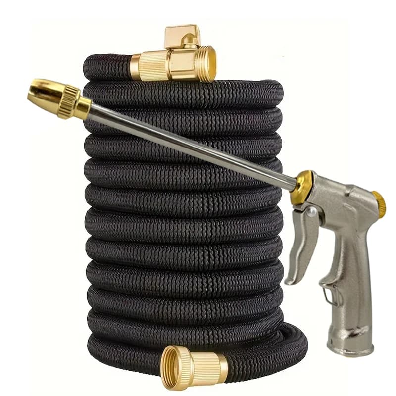Garden Water Hose Expandable Double Metal Connector High Pressure TPE Reel Magic Water Pipes for Garden Farm Irrigation Car Wash