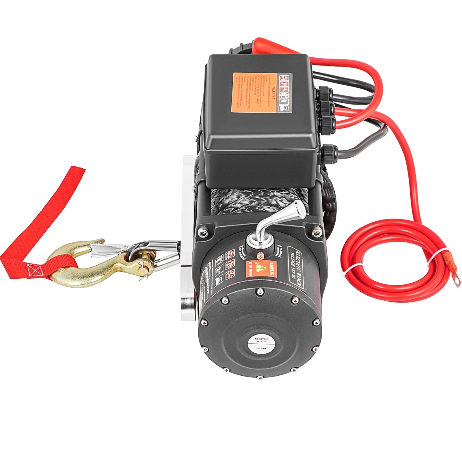 Verricello Elettrico ATV 13500 libbre, Verricello per Auto e Camion, Corda di Traino Resistente, Forza di Trazione Elevata, Adatto per Rimorchio e Soccorso Fuoristrada