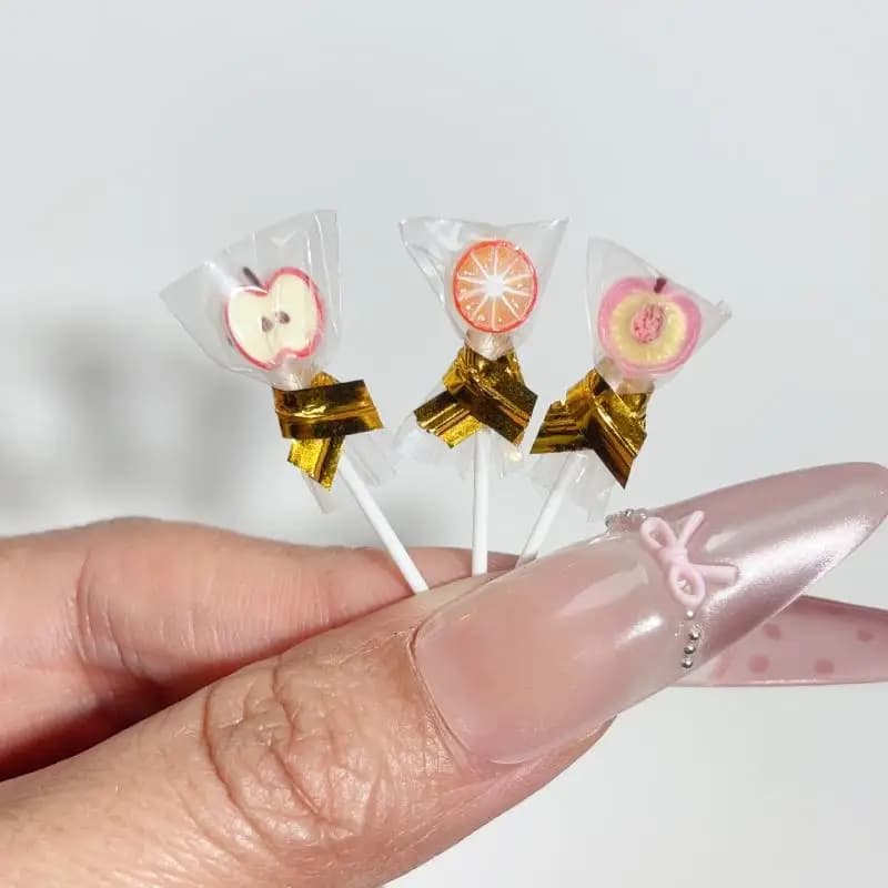 Set da collezione di caramelle in miniatura per casa delle bambole, 6 pezzi, scala 1:12, per bambini