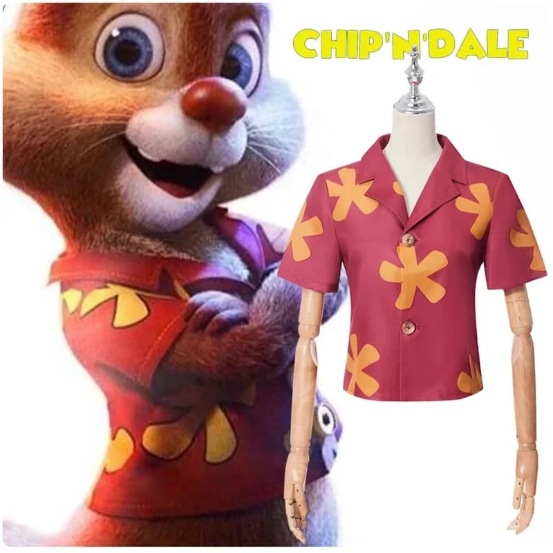 Costume Cosplay Chip N Dale: Rescue Rangers E83BHC69, Nuovo Costume Anime Country a Maniche Corte per Adulti, Ideale per Comic Con e Halloween