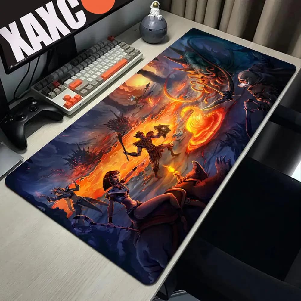 Tibia Large Gaming Mouse Pad Computer Mousepad PC Gamer Mouse Mat Laptop Mausepad Silicone Mouse tappeto tastiera Mat Desk Pad
