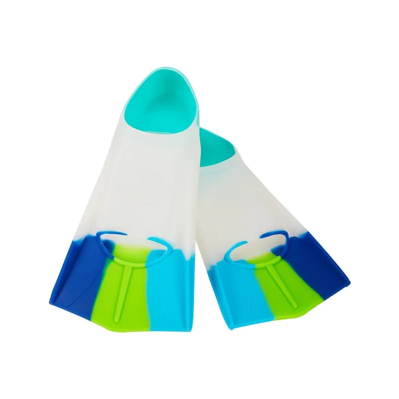 Pinne Corte Professionali in Silicone per Bambini e Adulti - All'ingrosso per Snorkeling, Nuoto, Immersioni e Allenamento (Piedi di Anatra)