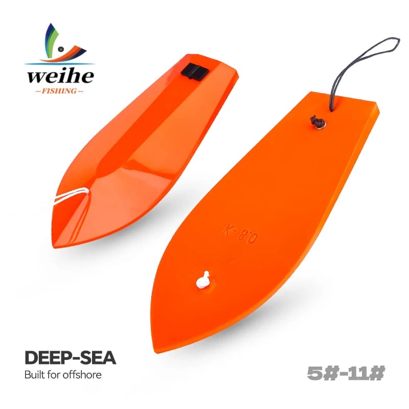 WEIHE 1pcs Fishing Diving Board Red Diver Plate K-Type Adjustable Weight Deep Artificial Bait Trolling Tool