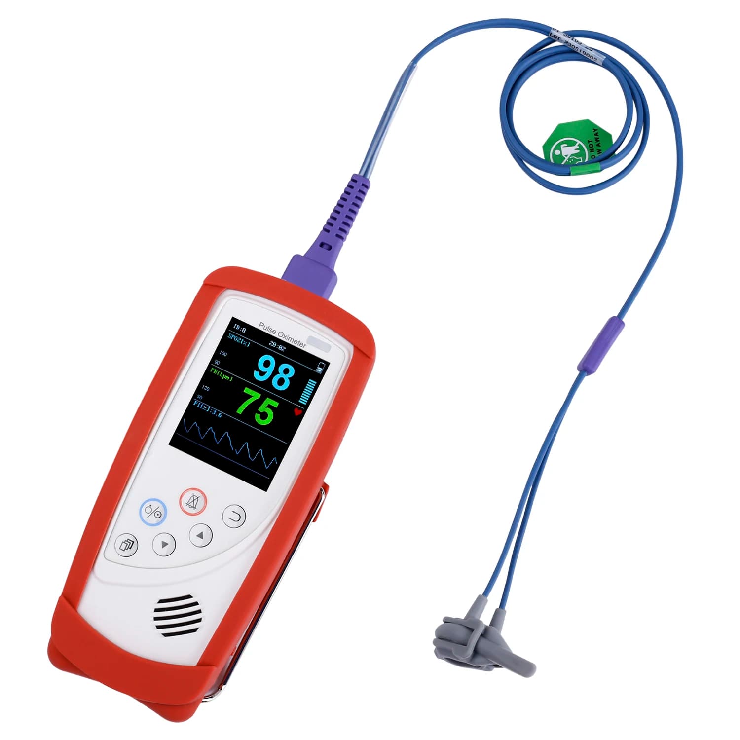Monitor SPO2 Portable for Newborns/Children, Veterinary Pulsoxmeter and Surgery with Rechargeable Battery