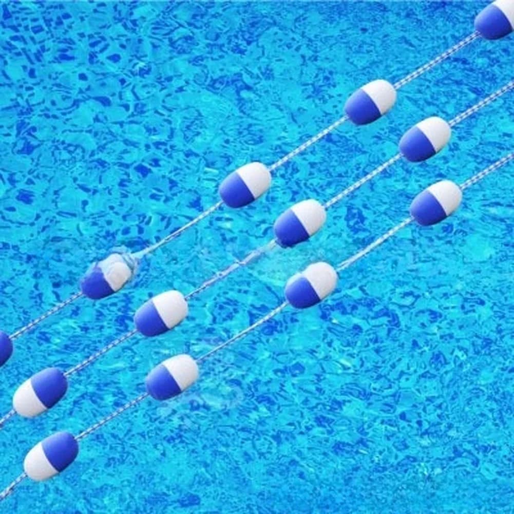 Swim Lane Rope Made of Marine Grade Nylon and Closed Cell Foam for Reliable Use in Chlorinated and Saltwater Pool Environments