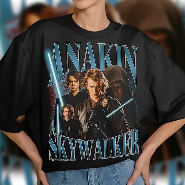 Maglietta grafica Anakin Skywalker maglietta Anakin Skywalker Retro anni '90 fan