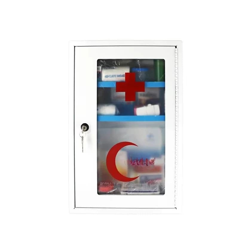 Cassetta dei medicinali in acciaio inox, kit di pronto soccorso, armadietto medico da parete