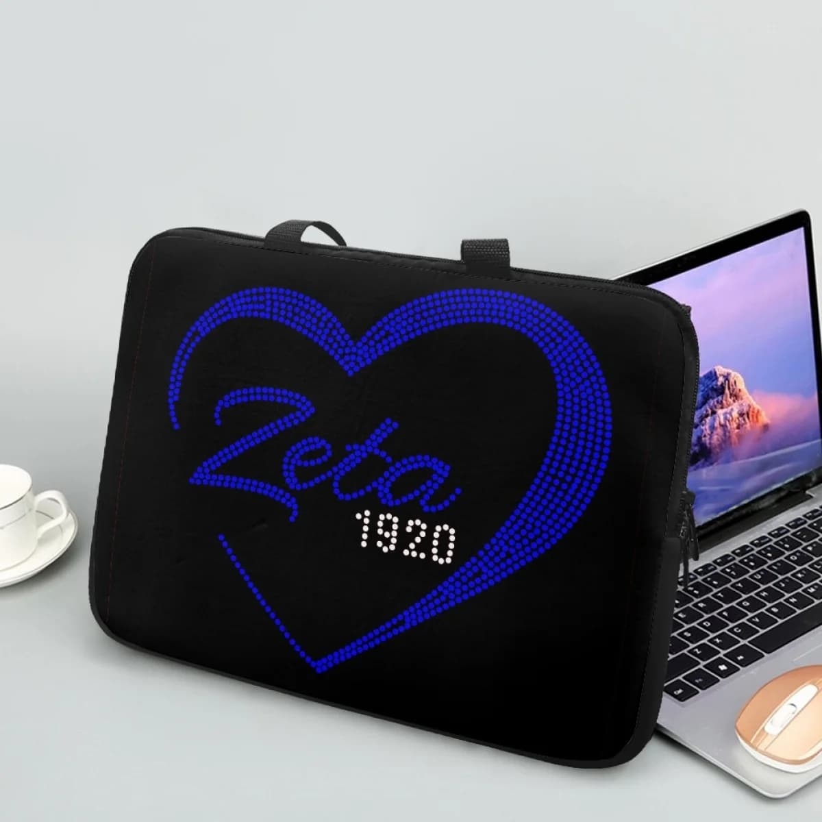 Custodia per PC Notebook per 10 12 13 15 17 pollici 1920 Zeta Phi Beta Design Light borsa per Laptop universale custodia per Tablet custodie per Computer