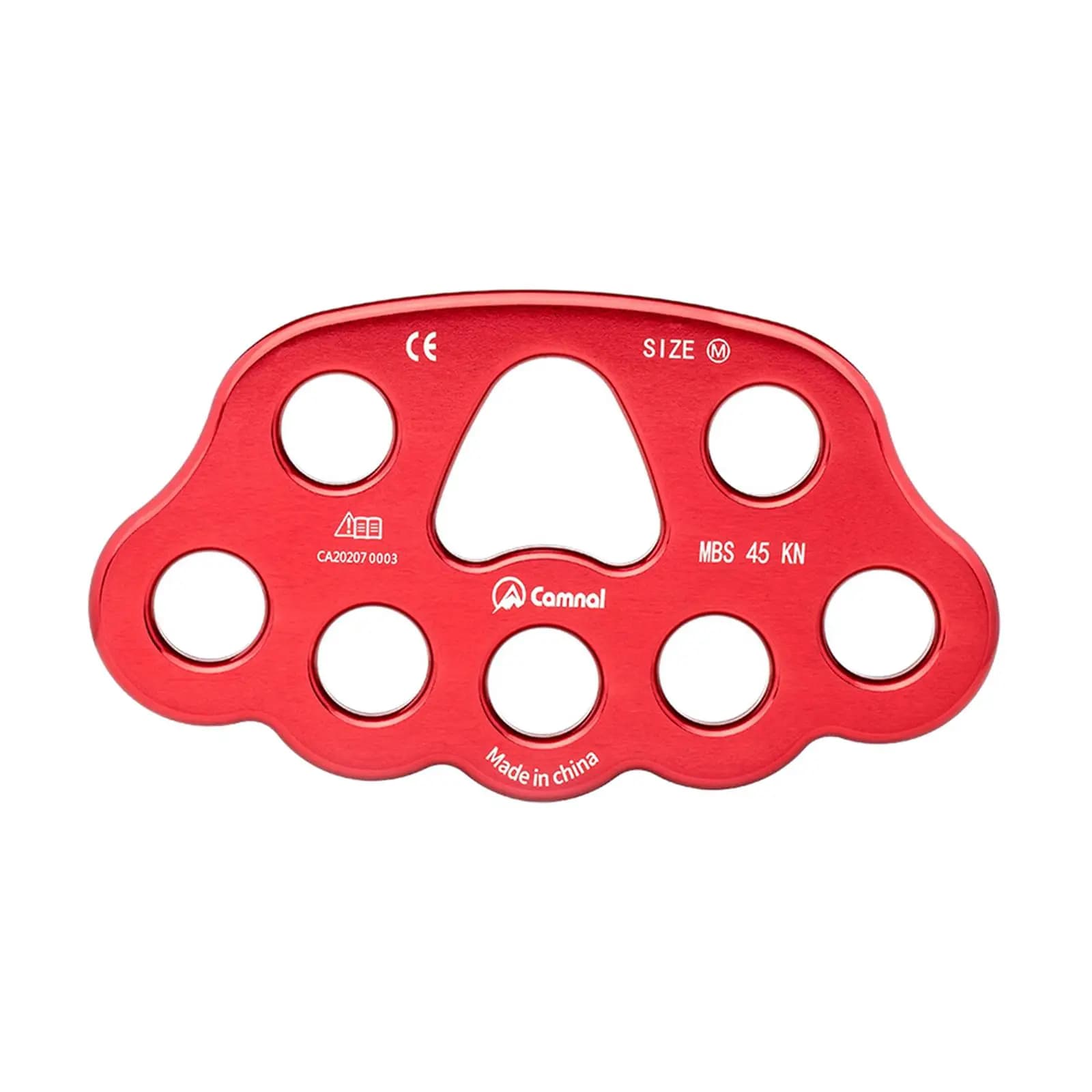 45KN 8 Holes Leg Rigging Plate Large Anchor Multipliers Connector Equipment for Rope Rappelling Equipment