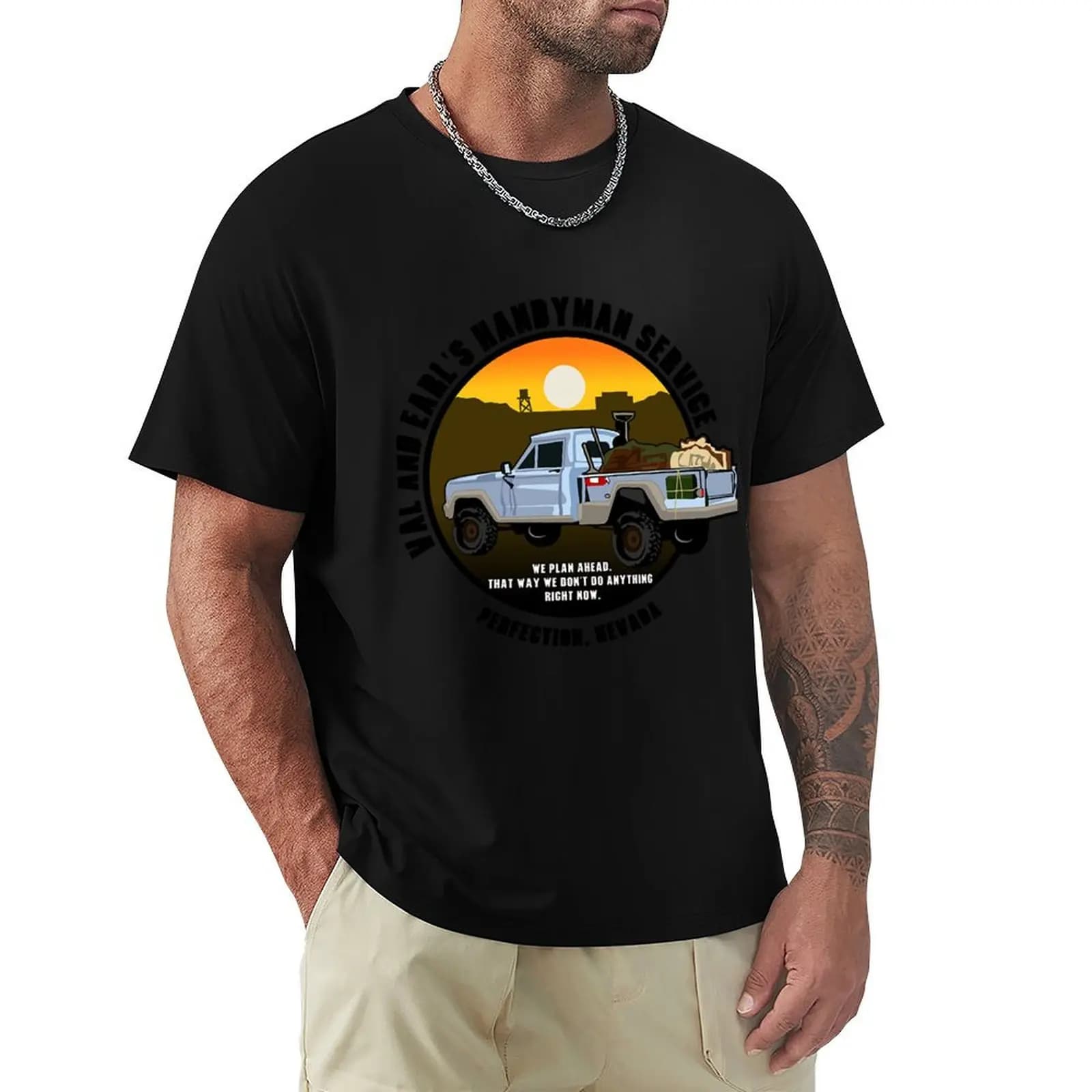 T-shirt da lavoro per esterni di Val and Earl's Handyman Service per uomo