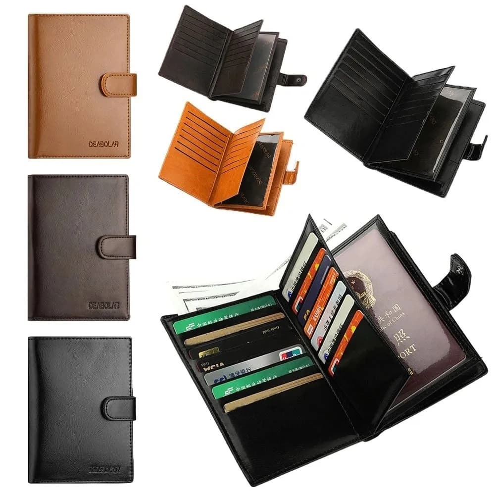Accessories Multifunction Letter Large Capacity Passport Holder Passport Protective Cover Men Purse Wallets Women Mony Bag