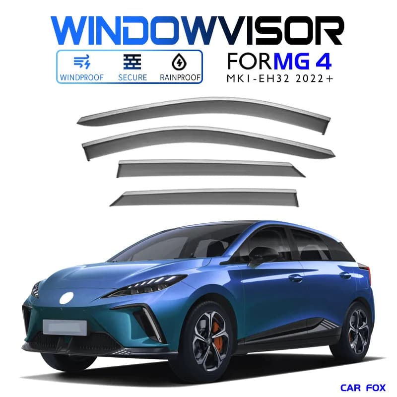 4 pezzi per MG MG4 EH32 2022 + visiera per finestrino dell'auto Aw ning rifugi parabrezza finestrino laterale pioggia parasole accessori auto