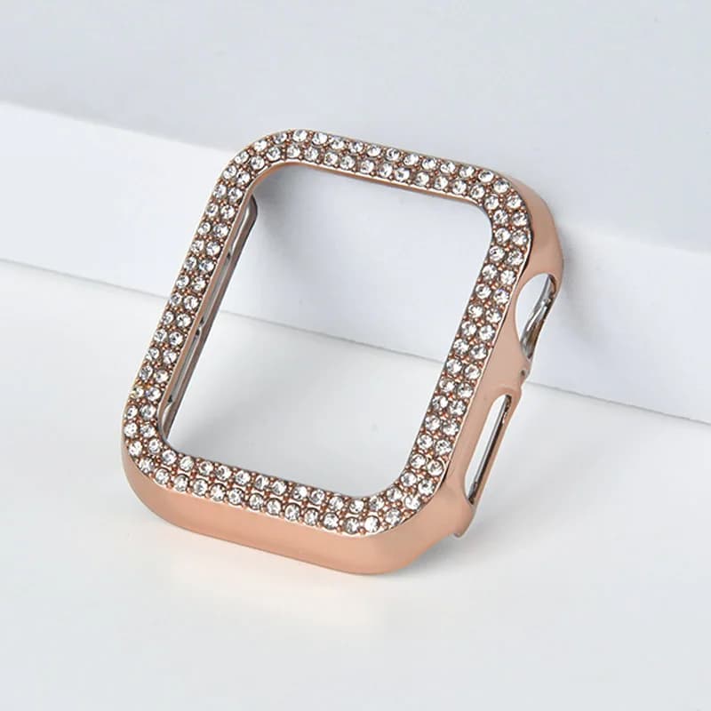 Cover protettiva per Apple Watch Serie 10 42mm 46mm, accessori con strass e diamanti, protezione per il quadrante iWatch.