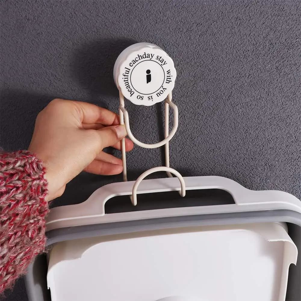 Ganci a ventosa multifunzionali in ferro, montaggio a parete, senza tracce, portaoggetti per lavabo, salvaspazio, impermeabile, per la casa