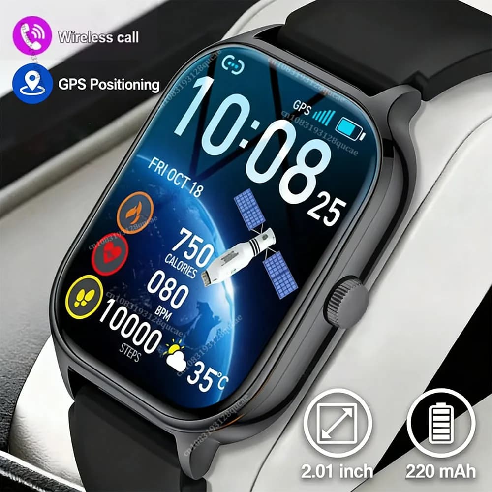 Smartwatch 2026 for Android and iOS, 2,01 Color Screen, Bluetooth Call Response, Fitness Tracker for Men and Women, New