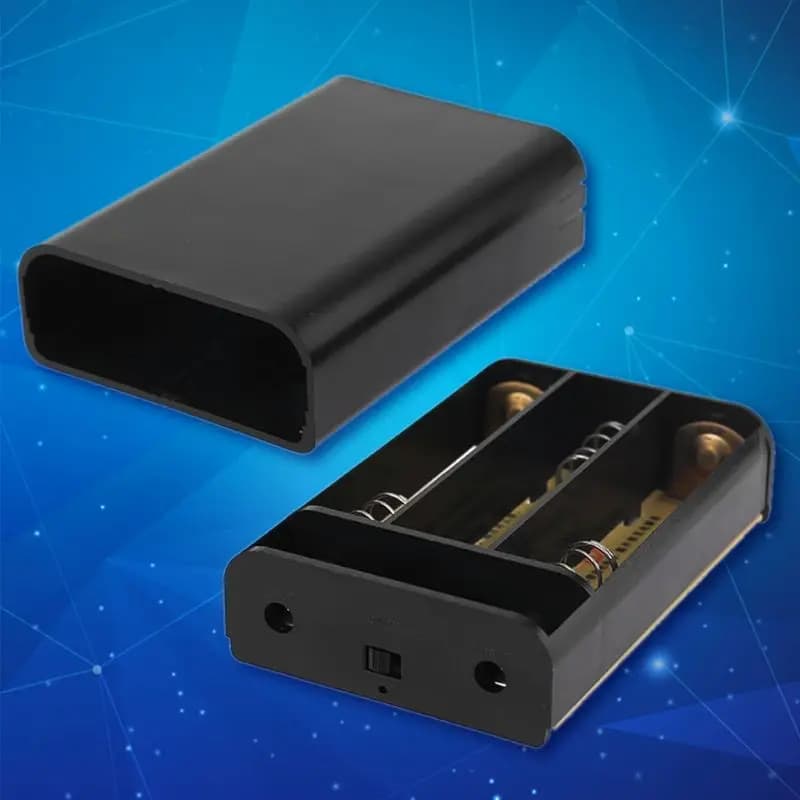 Scatola universale per batterie 3x18650 fai-da-te 12V caricabatterie Mobile UPS per Router WiFi a luce LED e altro K1KF