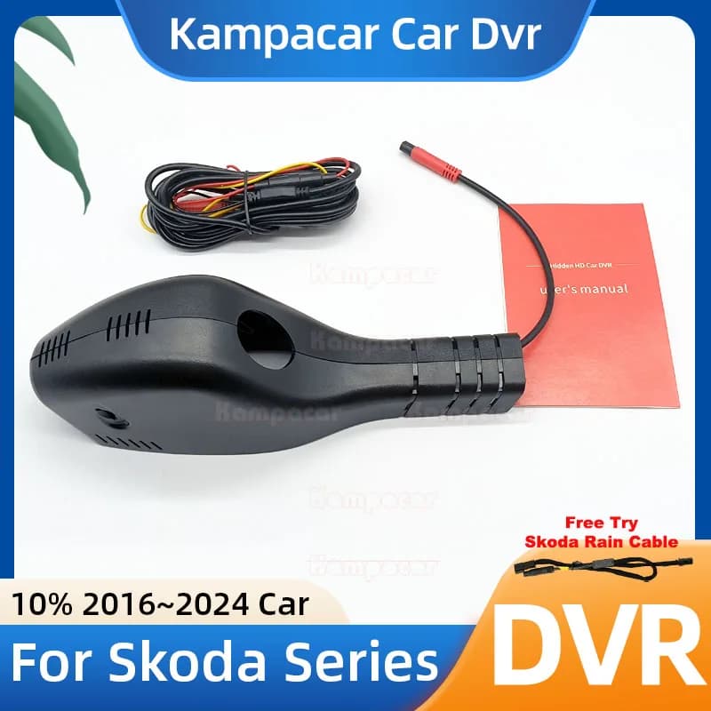 New 1K 2K 4K Plug and Play SKD03 Car Dvr Dash Cam DashCam For Skoda Karoq Kodiak Kodiaq Rapid Octavia A7 A8 MK3 MK4 2016-2024