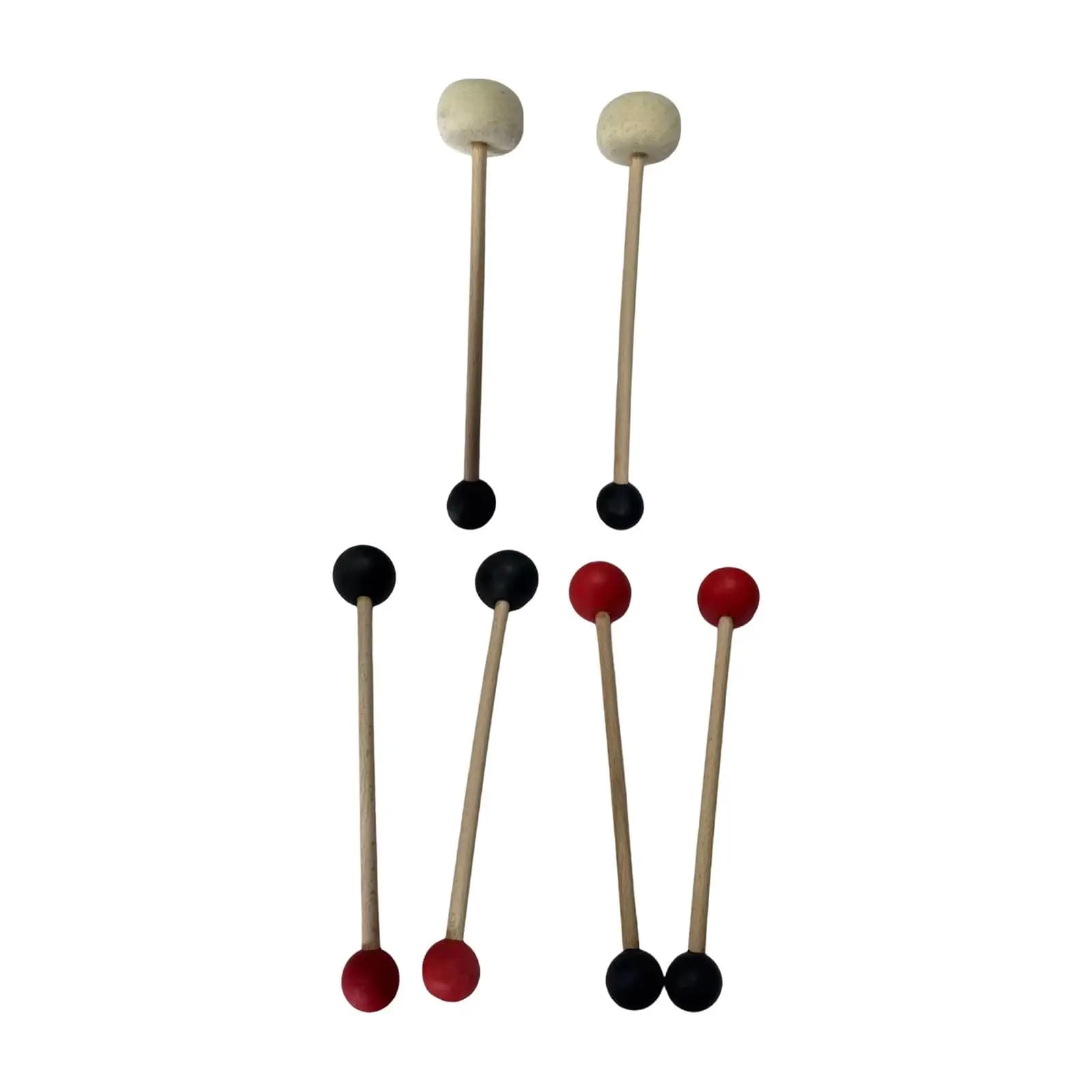 2Pcs Singing Bowl Mallet Sound Bowl Mallet Double Headed Percussion Sticks for Yoga