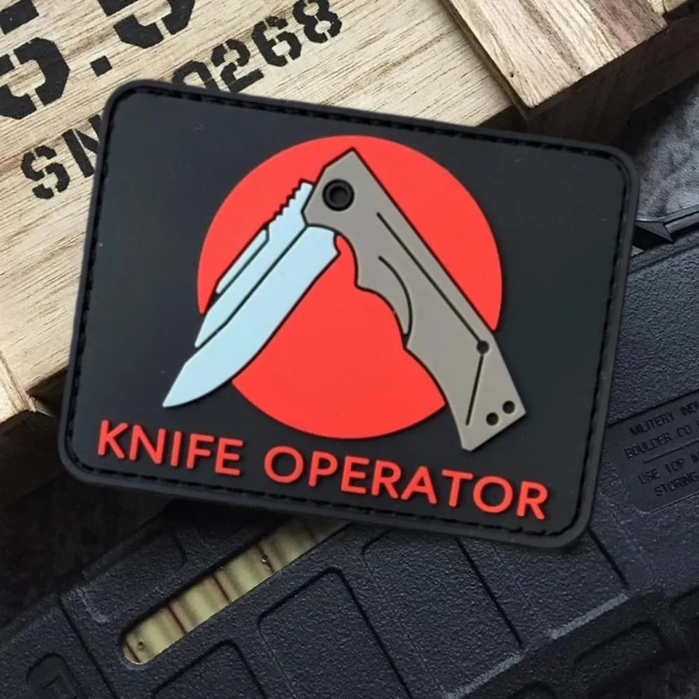Patch 3D in PVC con Velcro per Abbigliamento, Distintivo Tattico, Fascia da Braccio Militare, Applicazioni per Zaino, Adesivo