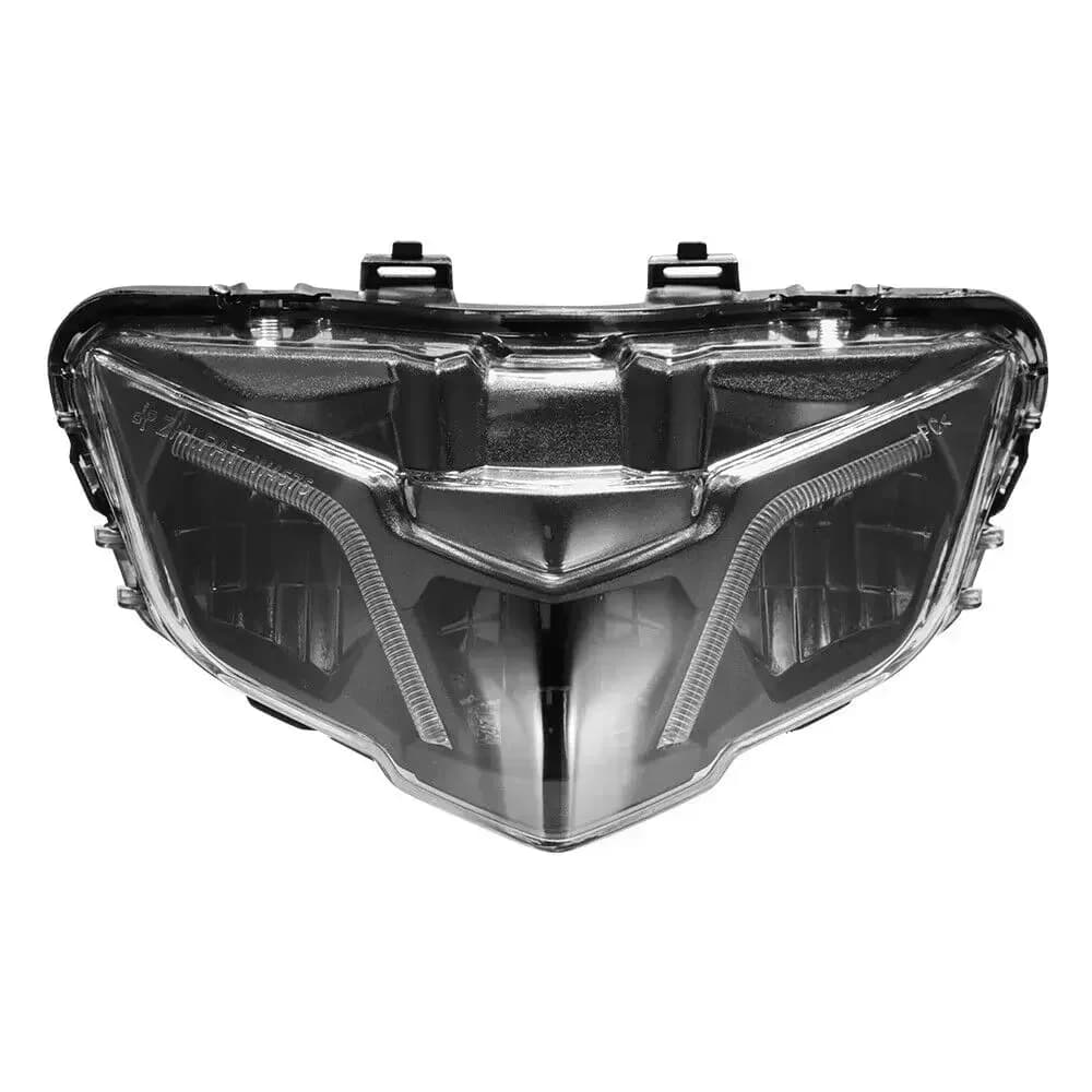 Black Retro LED Motorcycle Light with Dangerous and Dangerous for Scooter and Moto Roads Yamaha Y15ZR V2